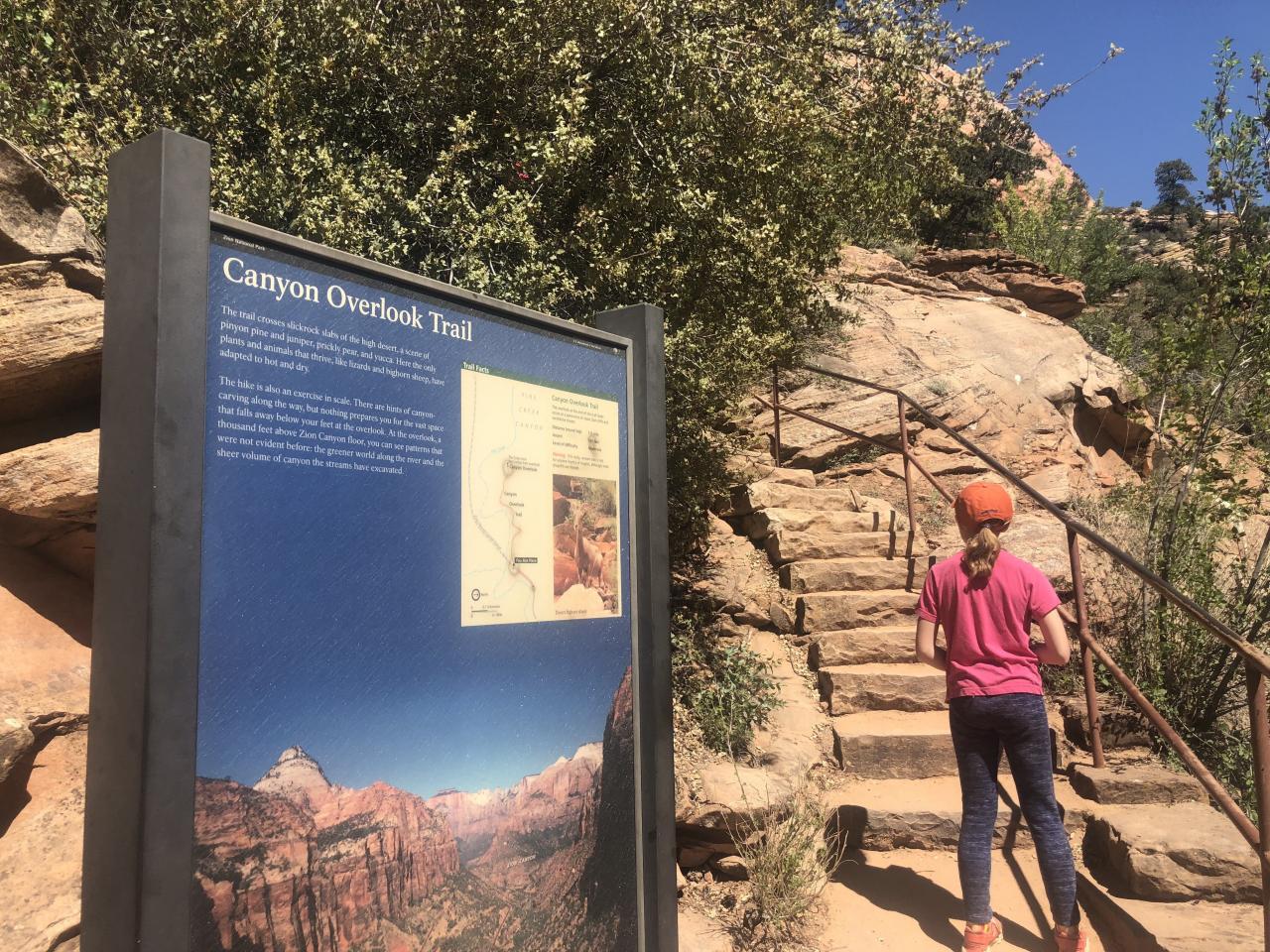 Inicio del sendero Canyon Overlook