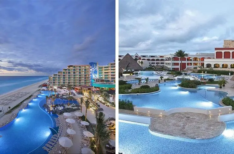 Comparativa de piscinas: Hard Rock Cancún y Hard Rock Riviera Maya