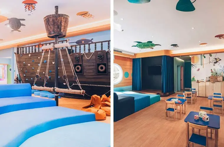 Comparando club infantil: Iberostar Paraíso Maya e Iberostar Cancún