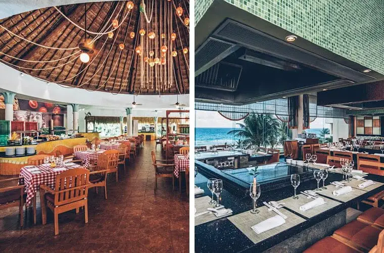 Comparativa de restaurantes: Iberostar Paraíso Maya e Iberostar Cancún
